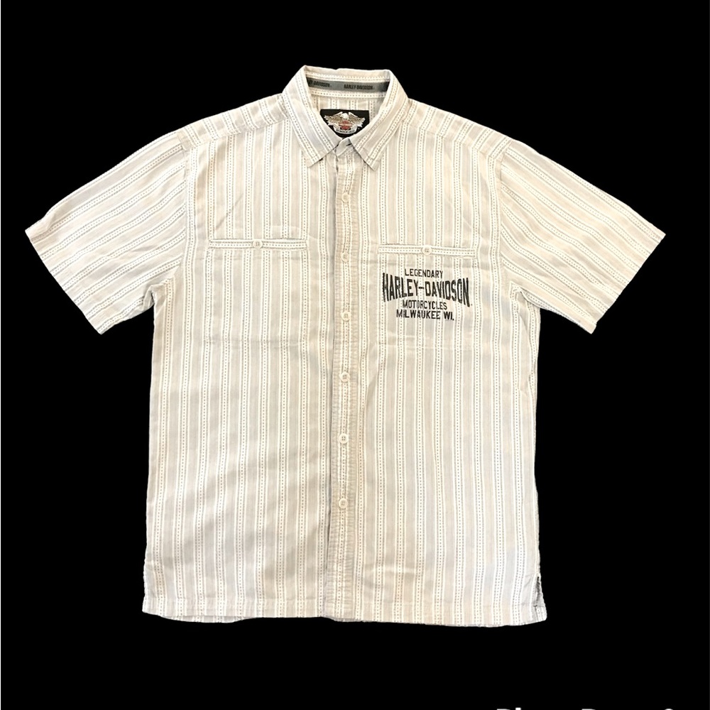 Men’s Harley Davison Medium Short Sleeve Button Down